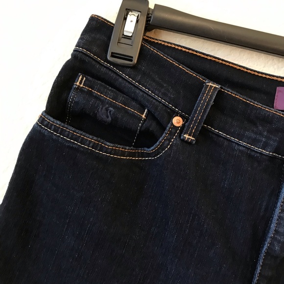 Gloria Vanderbilt Denim Blue Jeans Womens Size 10 Short Amanda Dark Wash - Picture 6 of 10